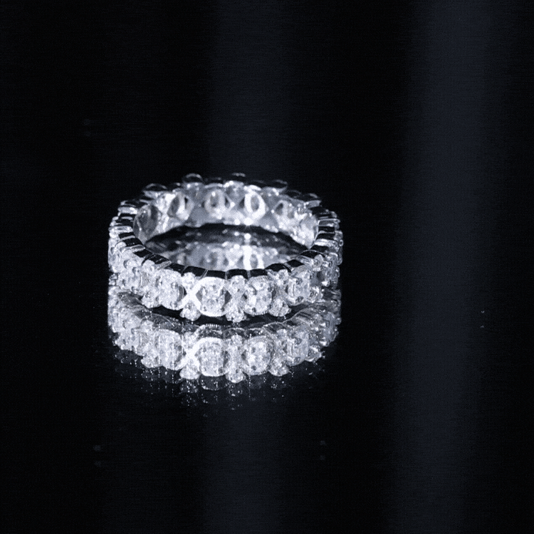 Full Eternity Lab Grown Diamond Wedding Ring For Her