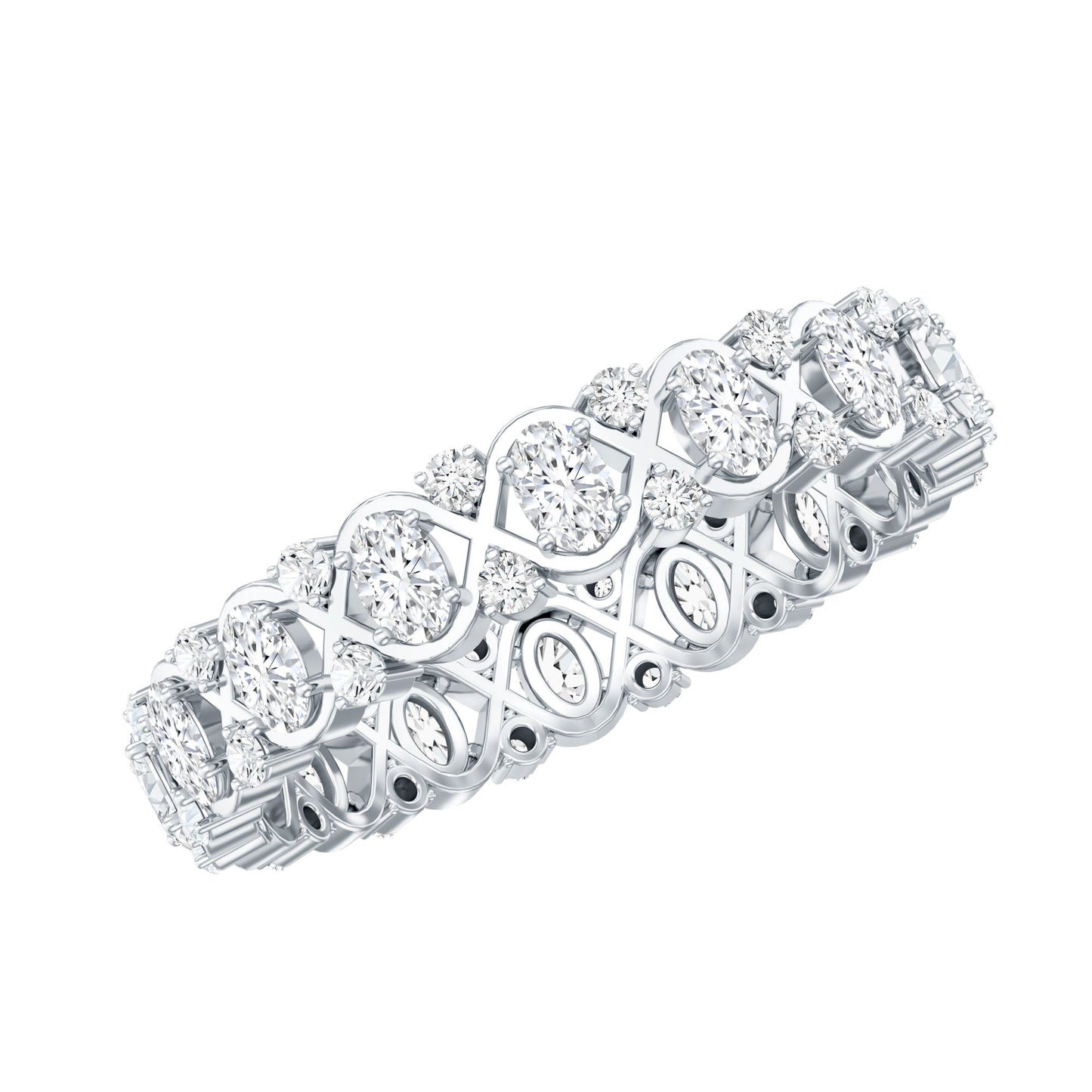 Full Eternity Lab Grown Diamond Wedding Ring For Her