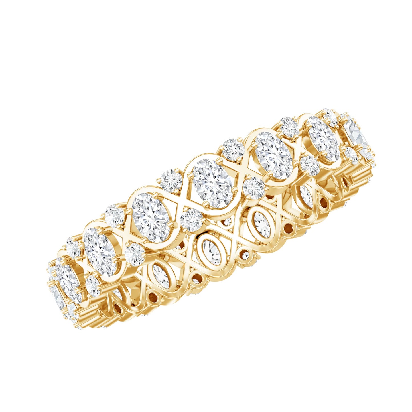 Full Eternity Lab Grown Diamond Wedding Ring For Her