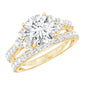 Certified Lab Grown Diamond Engagement Ring With Ring Guard for Her