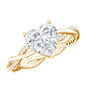 Brilliant Cut Lab Grown Diamond Heart Shape Engagement Ring