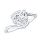 2 Carat Lab Grown Diamond Heart Shape Engagement Ring For Her