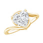 2 Carat Lab Grown Diamond Heart Shape Engagement Ring For Her