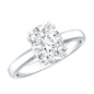 2 Carat Oval Cut Lab Grown Diamond Engagement Ring
