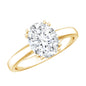 2 Carat Oval Cut Lab Grown Diamond Engagement Ring