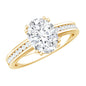 Lab Grown Diamond Timeless Engagement Ring With Side Stones