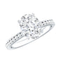 Certified 2 Carat Lab Grown Diamond Oval Engagement Ring