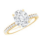 Certified 2 Carat Lab Grown Diamond Oval Engagement Ring