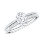Lab Grown Diamond Simple Bridal Ring Sets