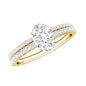 Lab Grown Diamond Simple Bridal Ring Sets