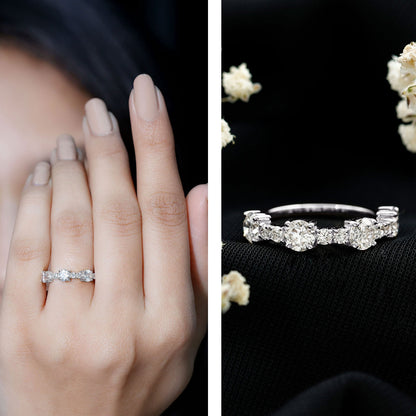 Lab Grown Diamond Stackable Eternity Ring For Women
