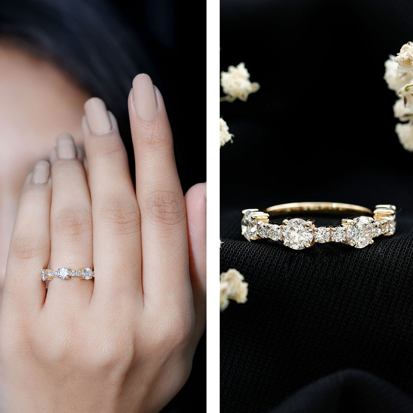 Lab Grown Diamond Stackable Eternity Ring For Women