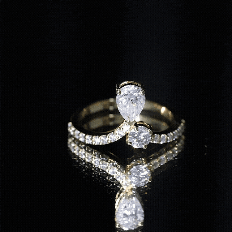 Designer Lab Grown Diamond Engagement Ring