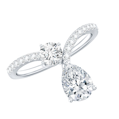 Designer Lab Grown Diamond Engagement Ring