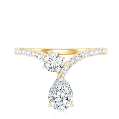 Designer Lab Grown Diamond Engagement Ring
