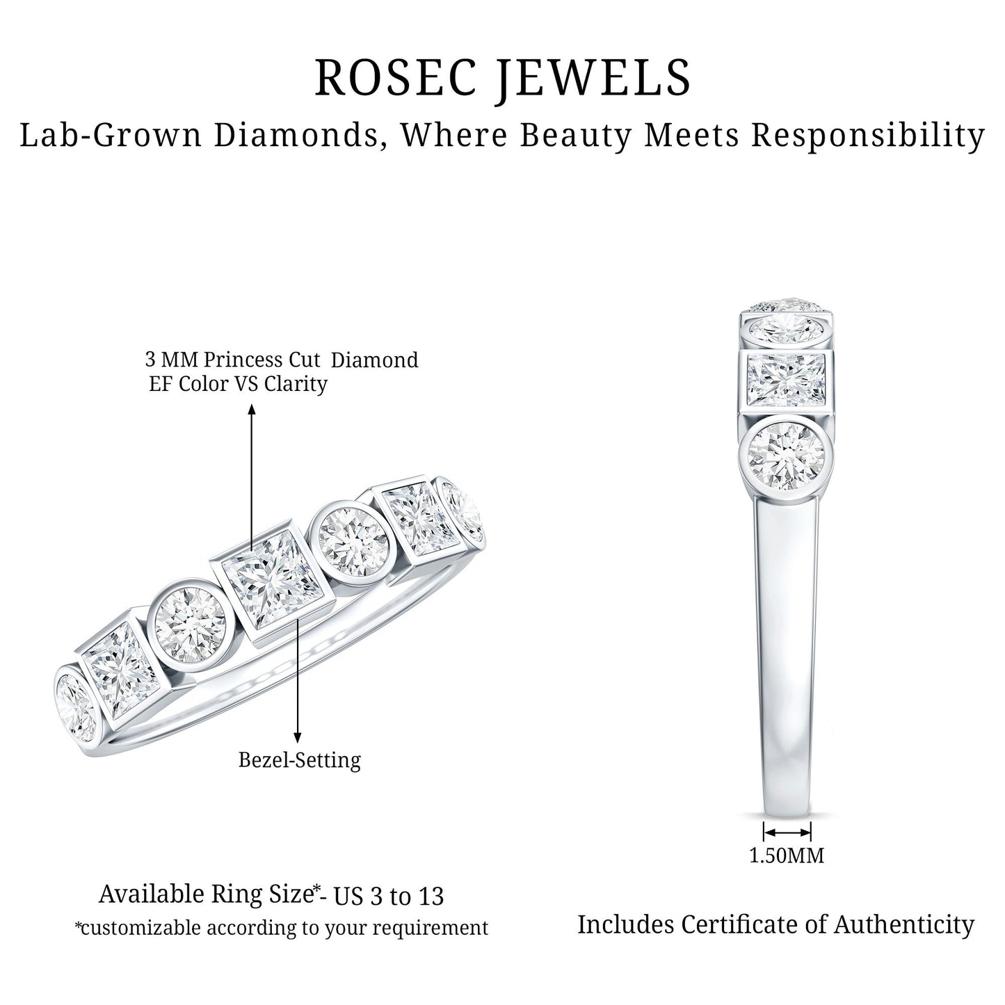 Diamond Eternity Anniversary Band Ring for Women