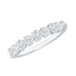 Brilliant Cut Lab Grown Diamond Heart Wedding Band Ring