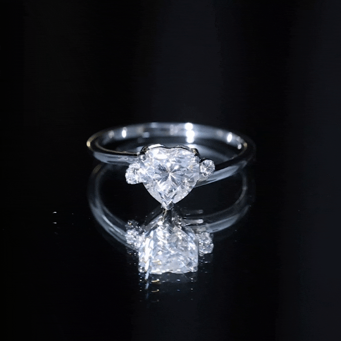1.2 Carat Heart Lab Grown Diamond Proposal Ring For Her
