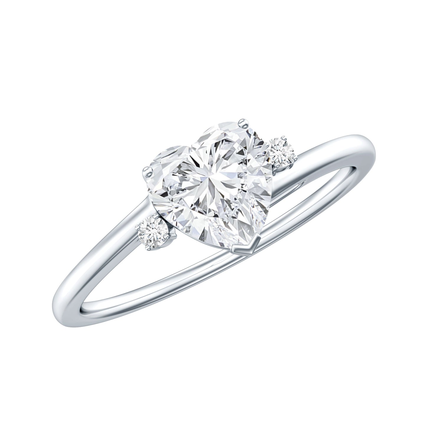 1.2 Carat Heart Lab Grown Diamond Proposal Ring For Her