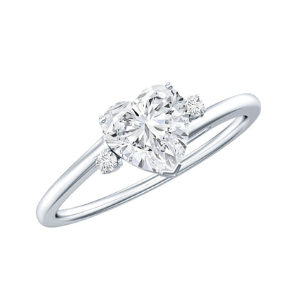 1.2 Carat Heart Lab Grown Diamond Proposal Ring For Her