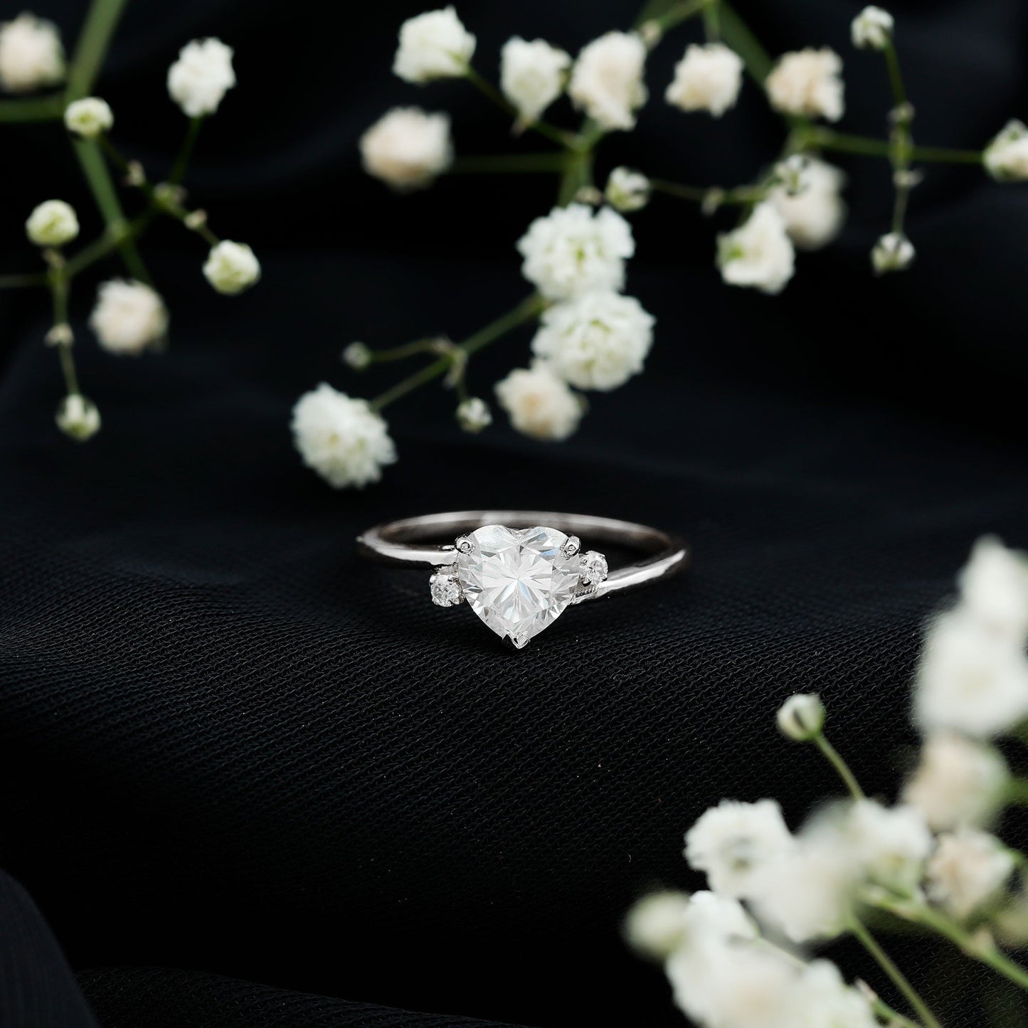 1.2 Carat Heart Lab Grown Diamond Proposal Ring For Her