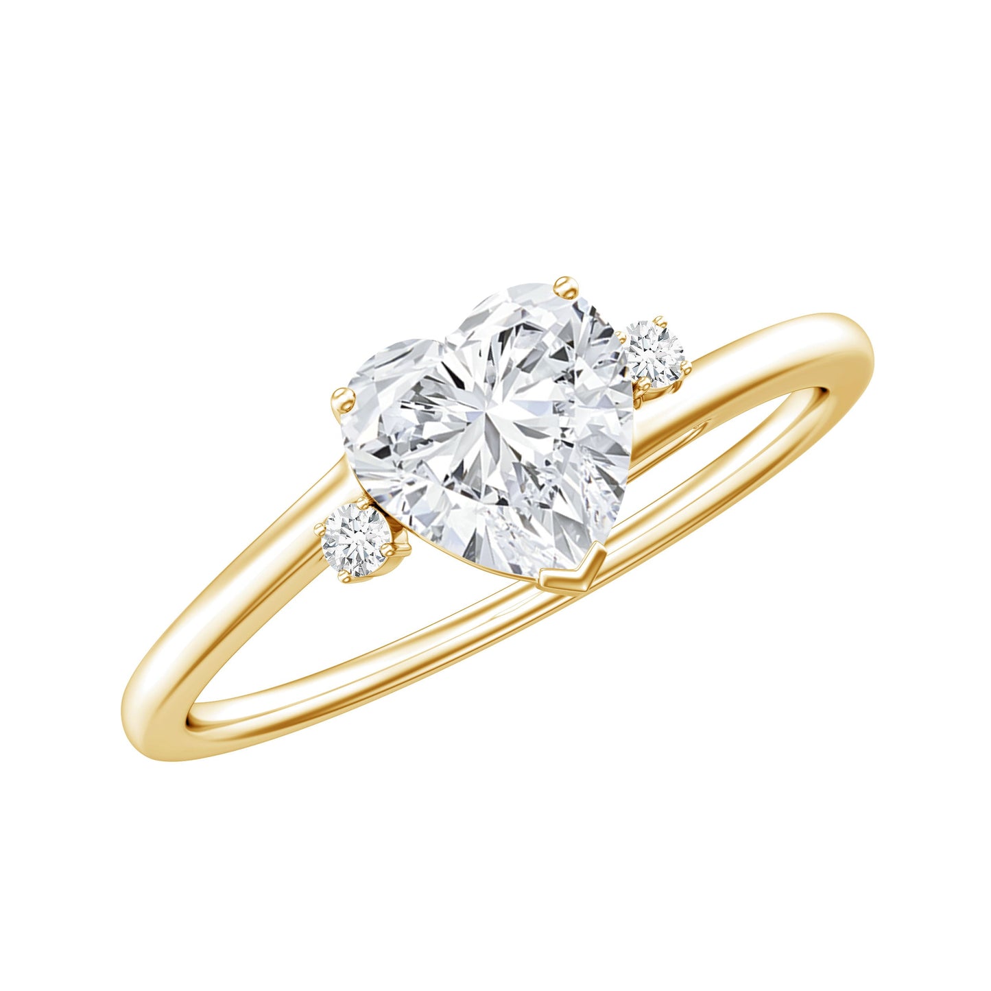 1.2 Carat Heart Lab Grown Diamond Proposal Ring For Her
