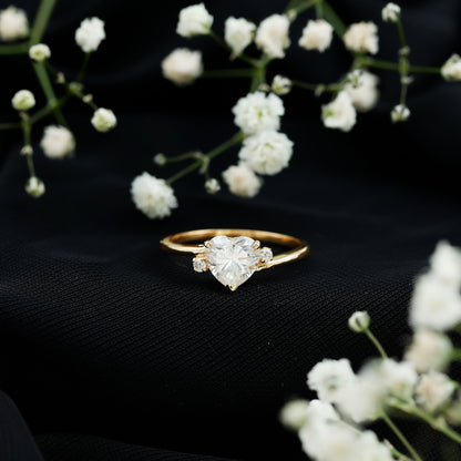 1.2 Carat Heart Lab Grown Diamond Proposal Ring For Her