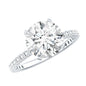 Certified 3 Carat Lab Grown Solitaire Diamond Engagement Ring