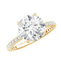 Certified 3 Carat Lab Grown Solitaire Diamond Engagement Ring