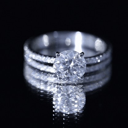 Lab Grown Diamond Wedding Ring Set with Certificate