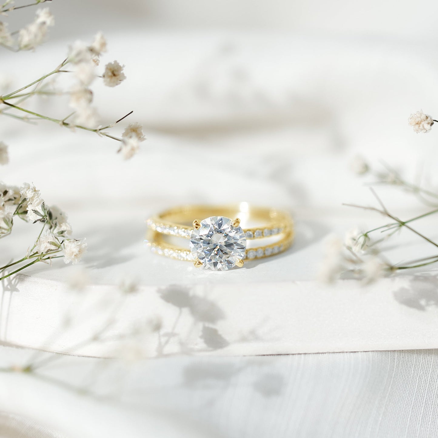 Lab Grown Diamond Wedding Ring Set with Certificate