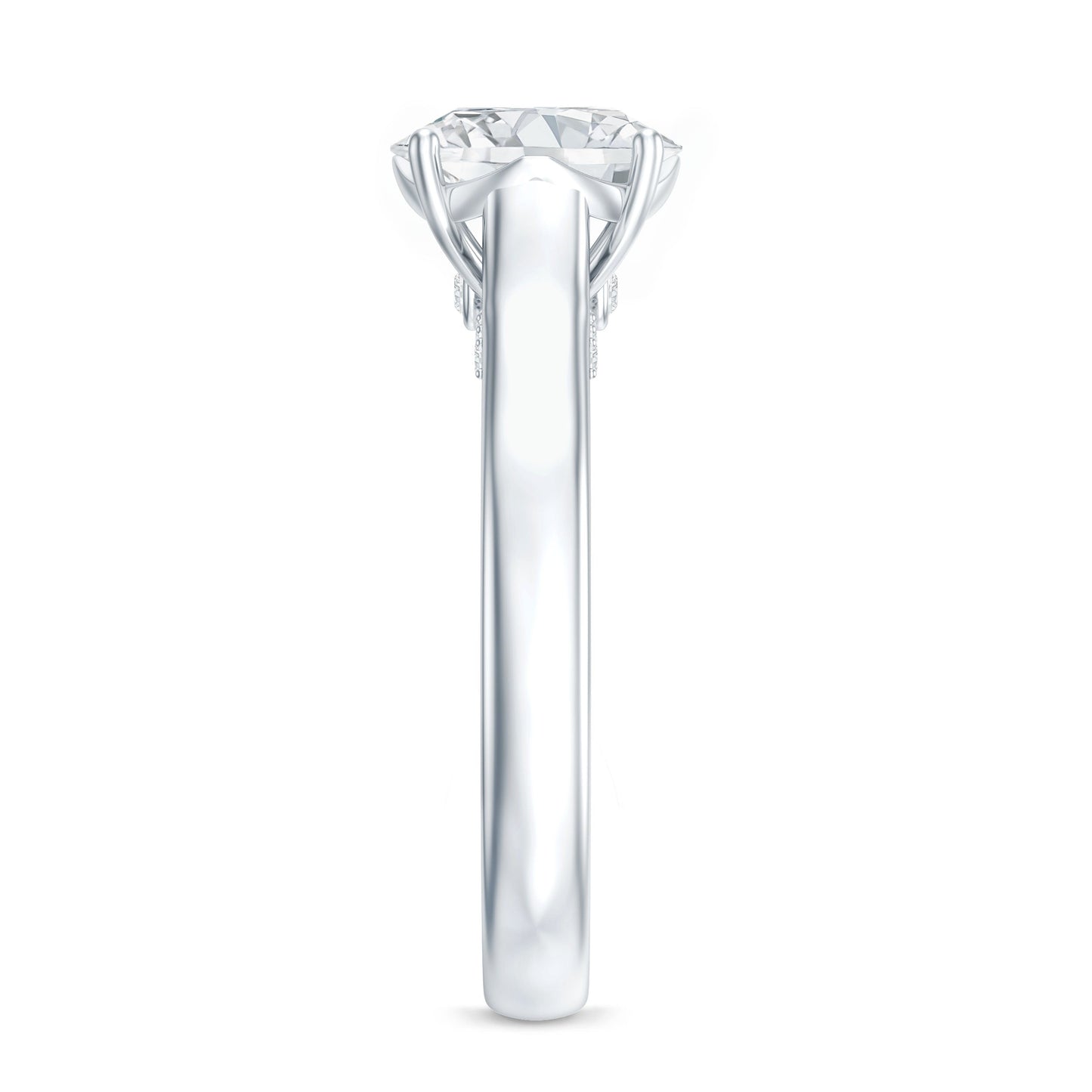Brilliant Cut Lab Grown Diamond Classic Engagement Ring with Certificate