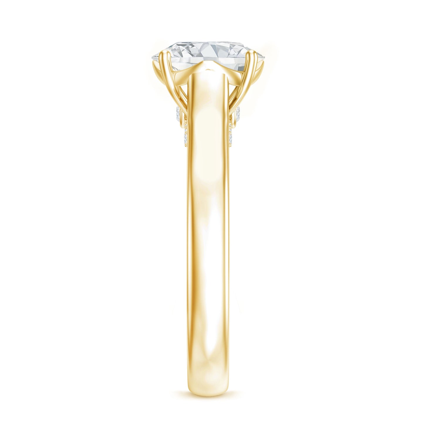 Brilliant Cut Lab Grown Diamond Classic Engagement Ring with Certificate