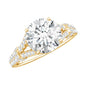 Certified Brilliant Cut Diamond Split Shank Engagement Ring
