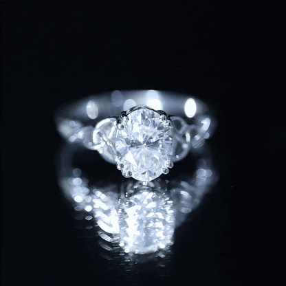 Women Lab Grown Diamond Celtic Knot Engagement Ring