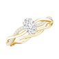 Lab Grown Diamond Promise Ring With Twisted Shank