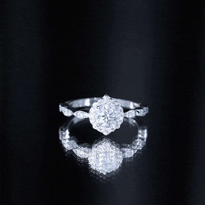 Brilliant Cut Lab Grown Diamond Vintage Solitaire Ring