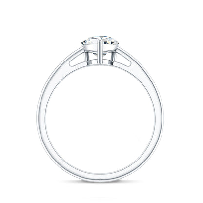 Single Stone Lab Grown Diamond Pear Engagement Ring