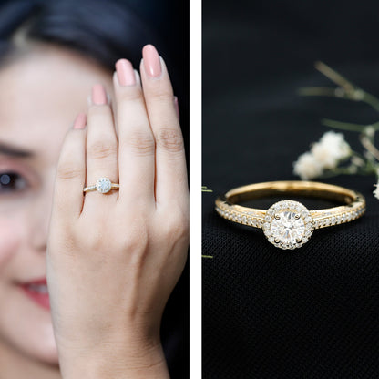Diamond Vintage Looking Engagement Ring