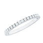 Lab Created Diamond Simple Eternity Ring in Pave Setting