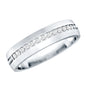 Lab Grown Diamond Twisted Rope Band with Accents