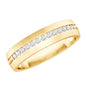 Lab Grown Diamond Twisted Rope Band with Accents