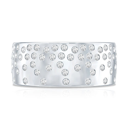 Certified Lab Grown Diamond Wedding Band in Flush Setting