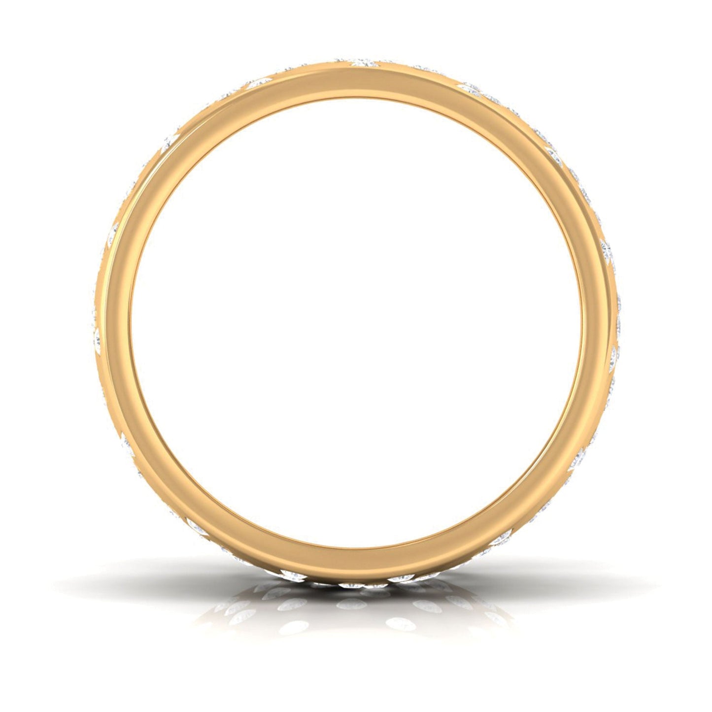Certified Lab Grown Diamond Wedding Band in Flush Setting