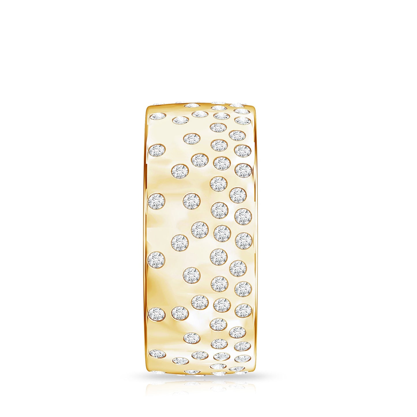 Certified Lab Grown Diamond Wedding Band in Flush Setting