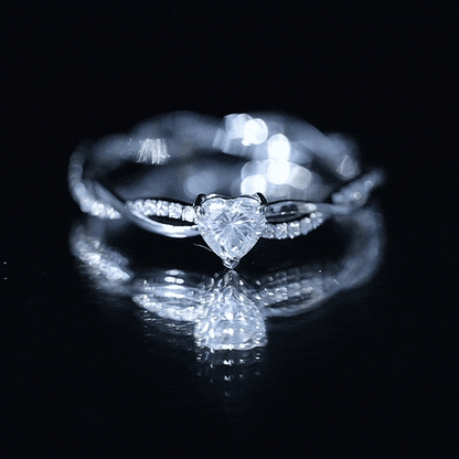 0.5 Carat Heart Shaped Diamond Ring For Women