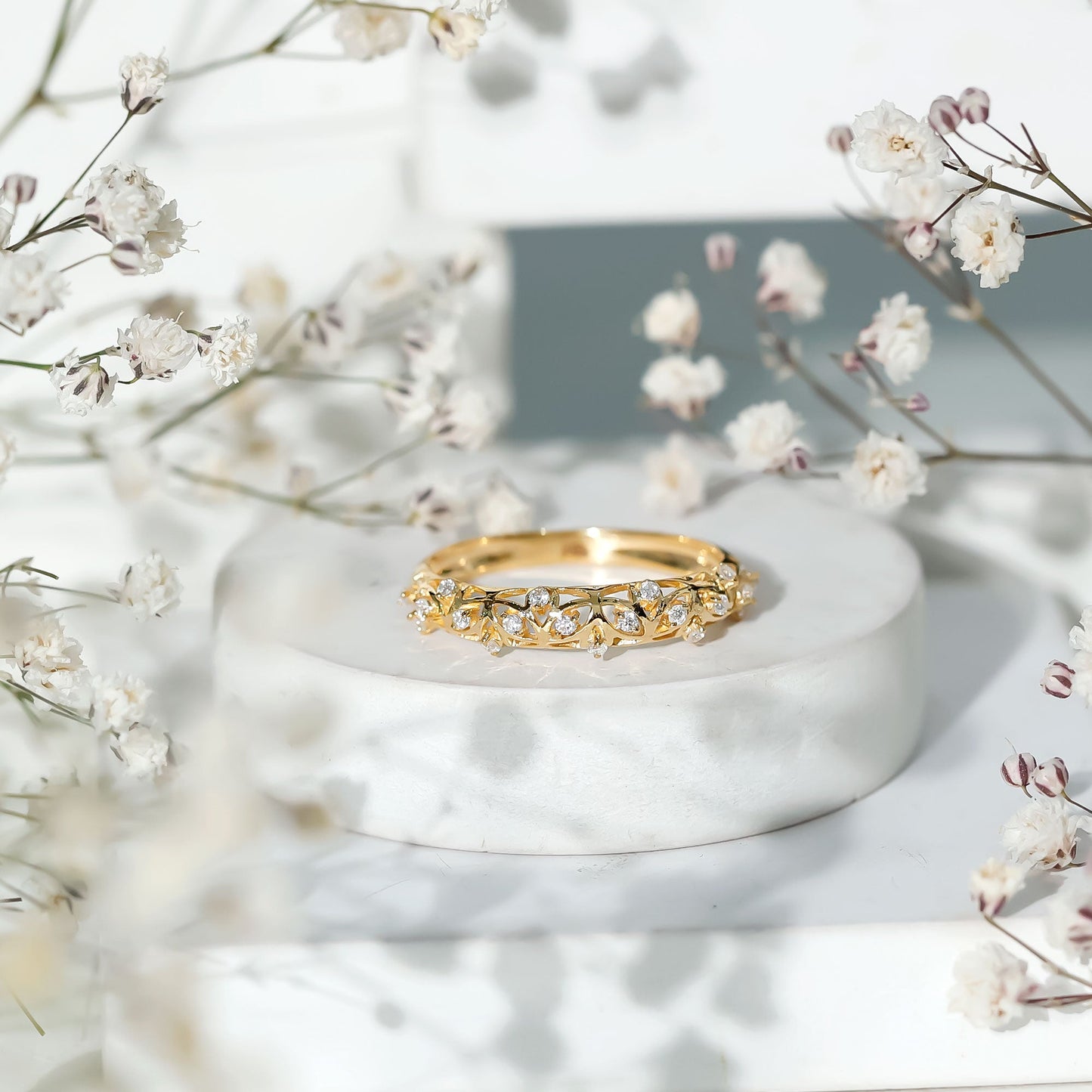 Designer Lab Grown Diamond Wedding Band For Women