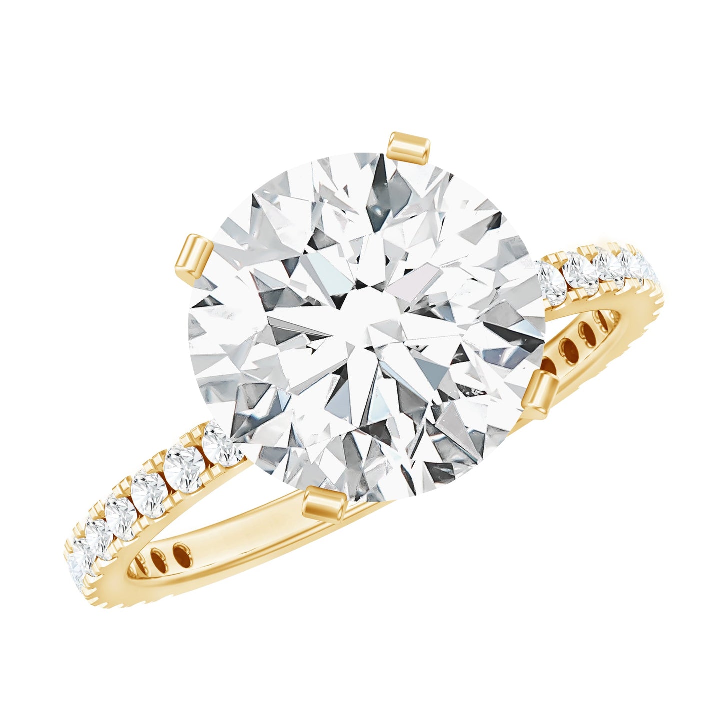 4 Carat Lab Grown Diamond Engagement Ring