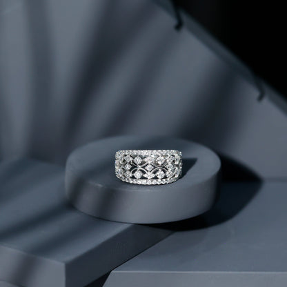 Vintage Inspired Lab Grown Diamond Wedding Band for Women