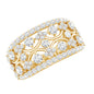 Vintage Inspired Lab Grown Diamond Wedding Band for Women